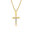 Hollow Cross Crucifix Pendant