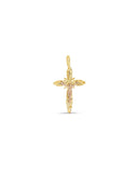 Leaf Design Cross Crucifix Pendant
