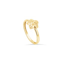 Polished Plumeria Flower Ring