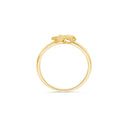 Polished Plumeria Flower Ring