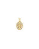 Oval Channel Our Lady of Guadalupe Pendant