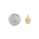 Oval Channel Our Lady of Guadalupe Pendant