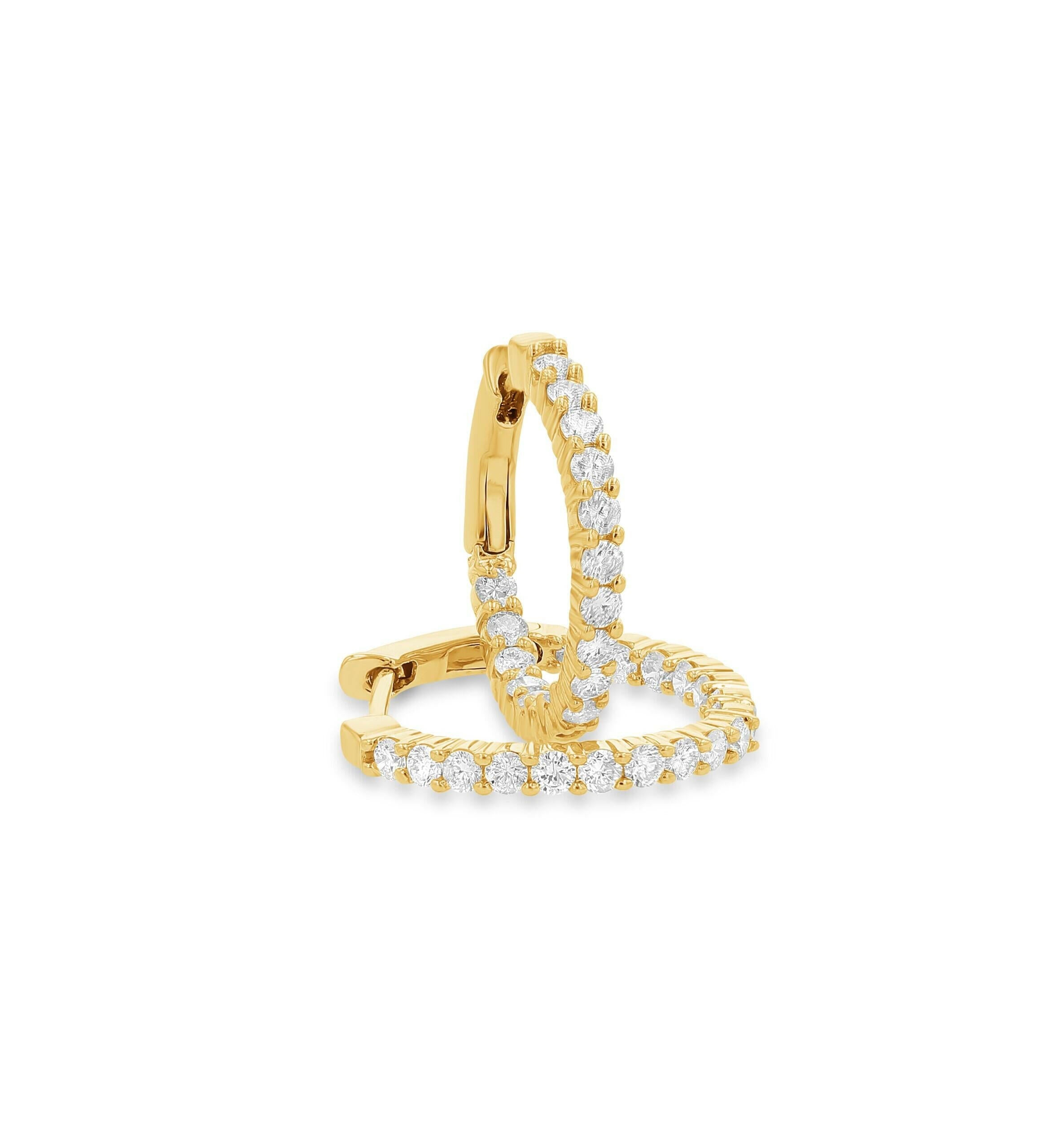 Diamond Pavé Infinity Hoops - 1.15 CTW
