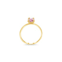 Oval Birthstone Solitaire Ring