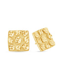 Nugget Square Stud Earrings