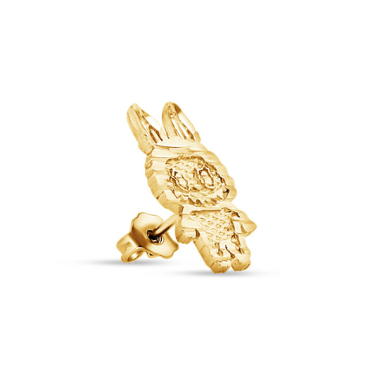 Gold Labubu Stud Earrings