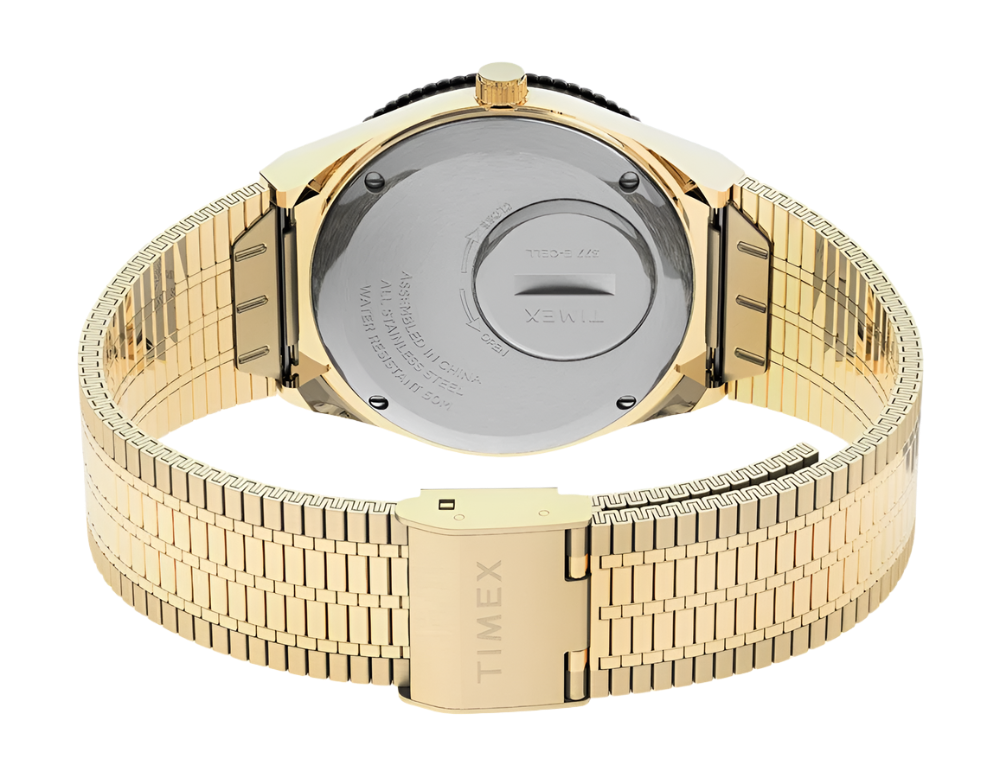 Reloj Timex Q de 36 mm con pulsera de acero inoxidable