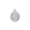 Double Sided Our Lady of Guadalupe and Saint Jude Pendant in .925 Silver [small: 3.9g, medium: 9.6g, large: 12.9].