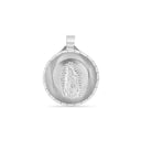 Double Sided Our Lady of Guadalupe and Saint Jude Pendant in .925 Silver [small: 3.9g, medium: 9.6g, large: 12.9].