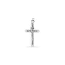 .925 Silver Diamond Cut Crucifix Cross Pendant 1.5g.