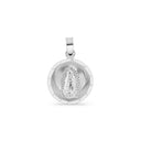 .925 Silver Double Sided Our Lady of Guadalupe and Crucifix Pendant [xs 1.6, s 3.3g, m 3.7g, L 4.9g, XL 9.3g, XXL 11.9g].