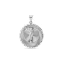 .925 Silver Double Sided Our Lady of Guadalupe and Crucifix Pendant [xs 1.6, s 3.3g, m 3.7g, L 4.9g, XL 9.3g, XXL 11.9g].