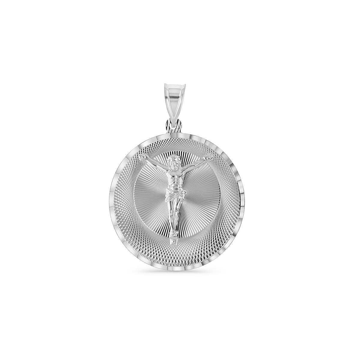 .925 Silver Double Sided Our Lady of Guadalupe and Crucifix Pendant [xs 1.6, s 3.3g, m 3.7g, L 4.9g, XL 9.3g, XXL 11.9g].