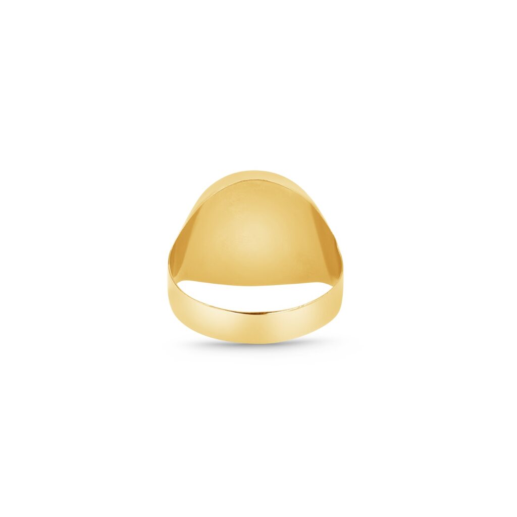 14K Gold Saint Jude Onyx Signet Ring