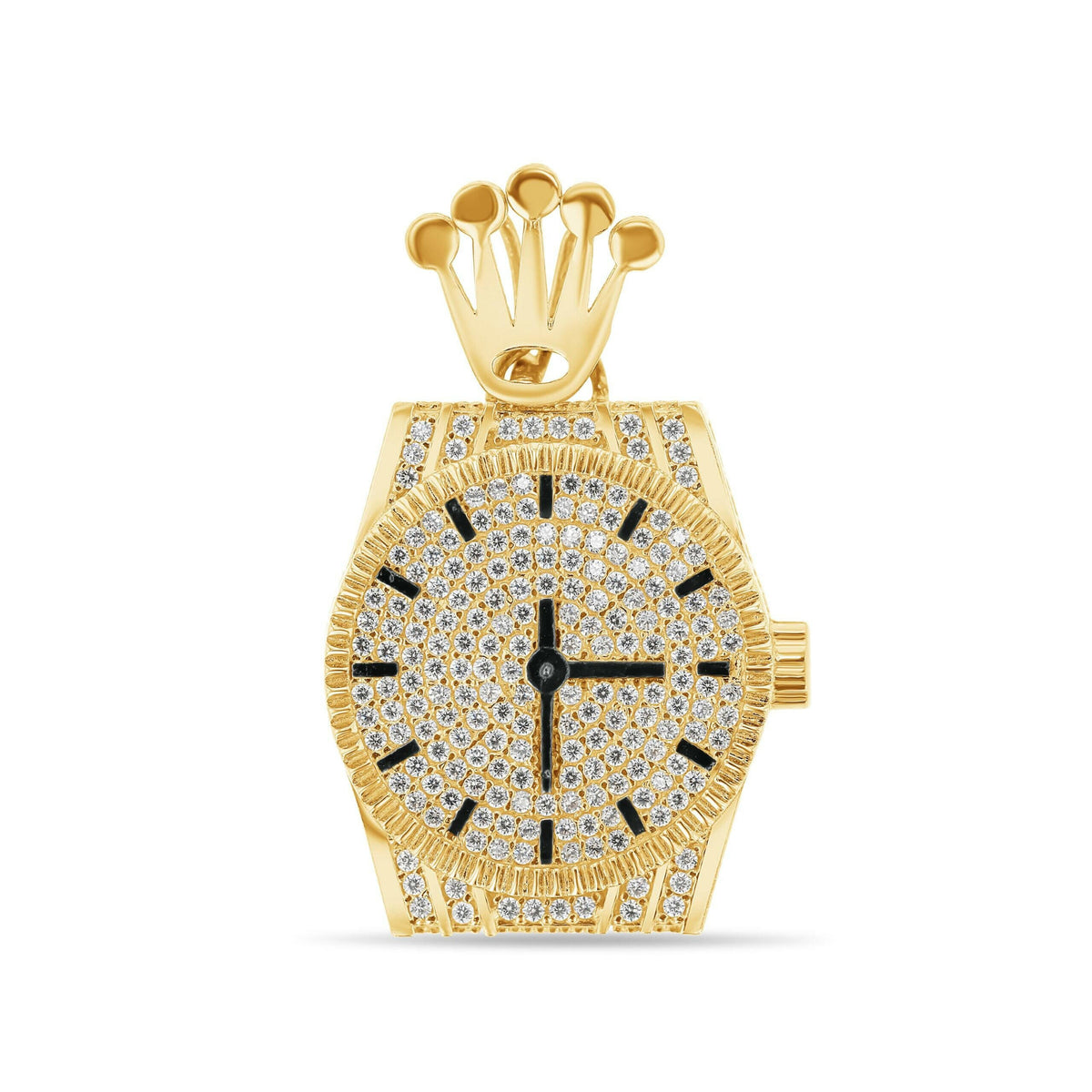 14K Gold Large Presidential Time Pendant