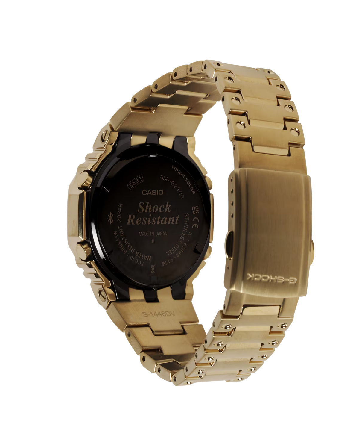 G-Shock G-Carbon Octo Slim Full Metal, Solar, Bluetooth - Gold IP Stainless Steel