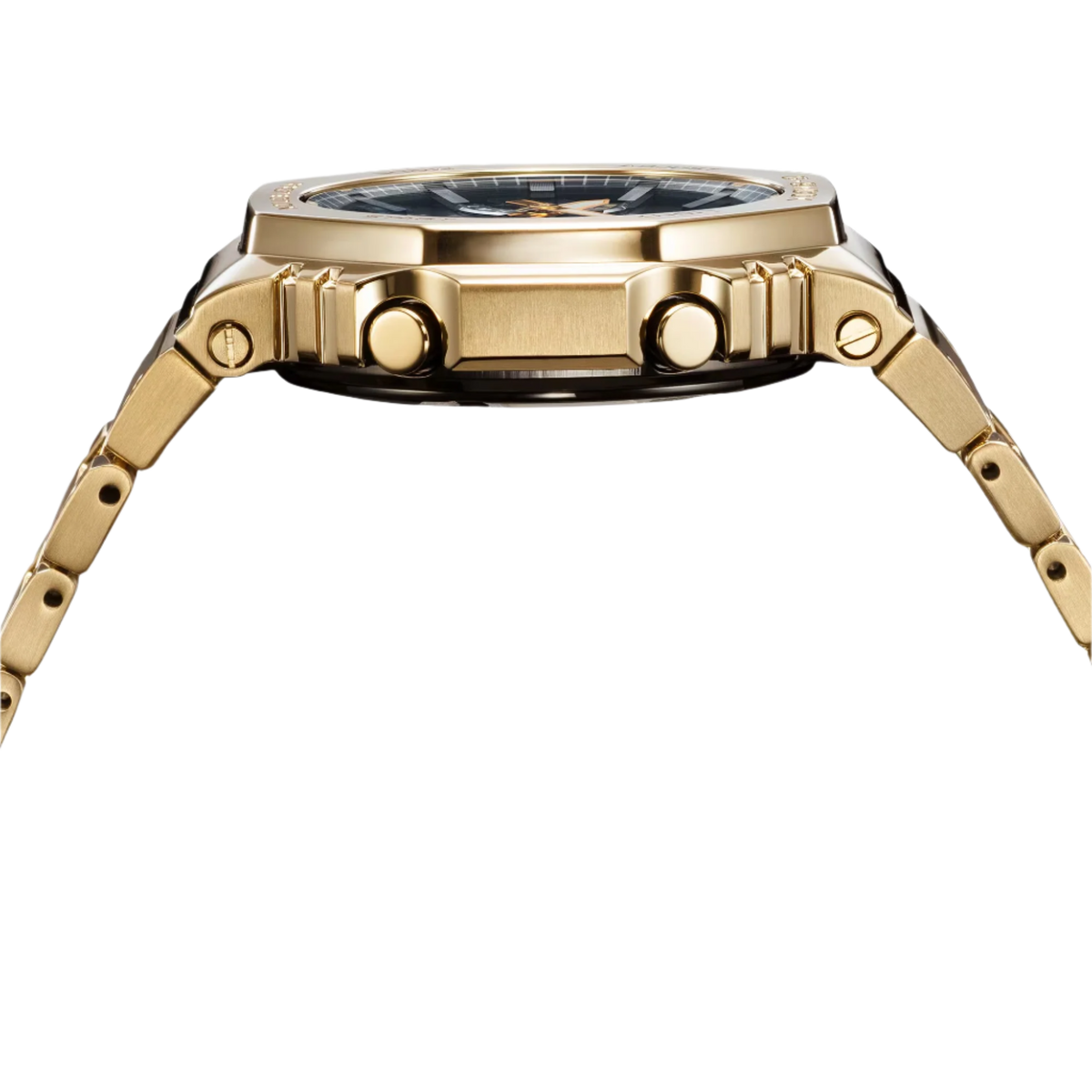 G-Shock G-Carbon Octo Slim Full Metal, Solar, Bluetooth - Gold IP Stainless Steel