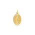 Oval Miraculous Virgin Mary Medal Pendant X-small: ~1.8g, Small: ~2.1g, Medium: ~3.8g.