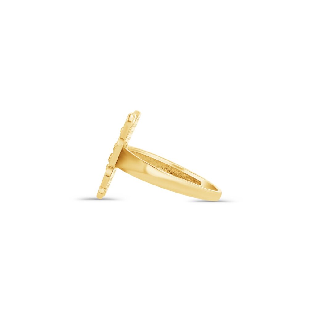 14K Gold Pavé Butterfly Ring