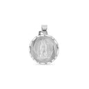 Double Sided Our Lady of Guadalupe and Saint Jude Pendant in .925 Silver [small: 3.9g, medium: 9.6g, large: 12.9].
