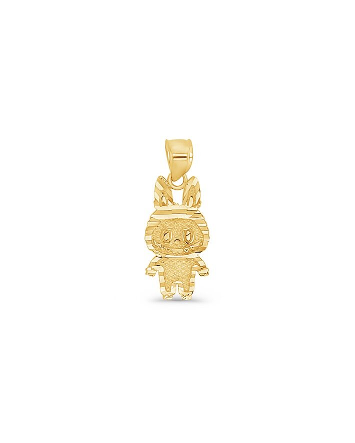 14K Gold Labubu Pendant
