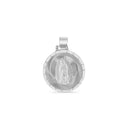 .925 Silver Double Sided Our Lady of Guadalupe and Crucifix Pendant [xs 1.6, s 3.3g, m 3.7g, L 4.9g, XL 9.3g, XXL 11.9g].