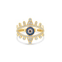 Evil Eye Mal De Ojo Ring 14k.