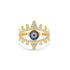 Evil Eye Mal De Ojo Ring 14k.