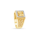 [price] Pavé Signet Greco Ring.