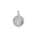 .925 Silver Double Sided Our Lady of Guadalupe and Crucifix Pendant [xs 1.6, s 3.3g, m 3.7g, L 4.9g, XL 9.3g, XXL 11.9g].