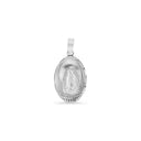 .925 Silver Oval Our Lady of Guadalupe Pendant [s: 2.8g, M:4.2g, L:5.6g, XL: 11.1g].