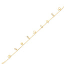 14K Gold Baguette Heart Bracelet