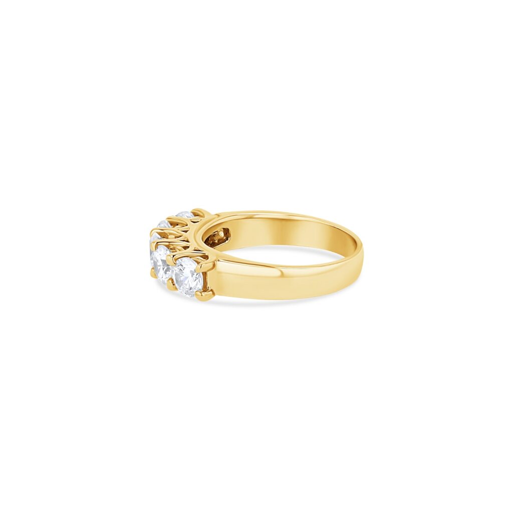 14K Gold Single Lane Cocktail Ring