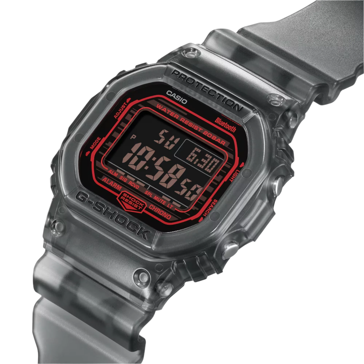 G-Shock Virtual World Ble en negro transparente y rojo - EDICIÓN LIMITADA