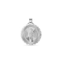 Double Sided Our Lady of Guadalupe and Saint Jude Pendant in .925 Silver [small: 3.9g, medium: 9.6g, large: 12.9].