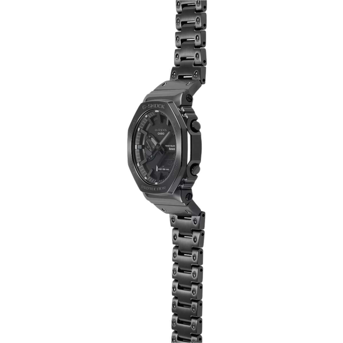G-Shock G-Carbon Octo Slim, totalmente metálico, solar, Bluetooth - Acero inoxidable IP gris oscuro