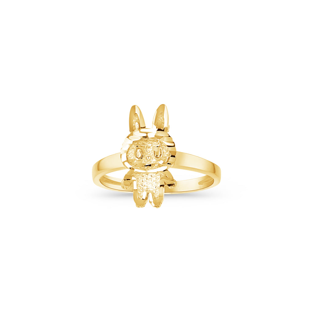 14K Gold Medium Labubu Ring
