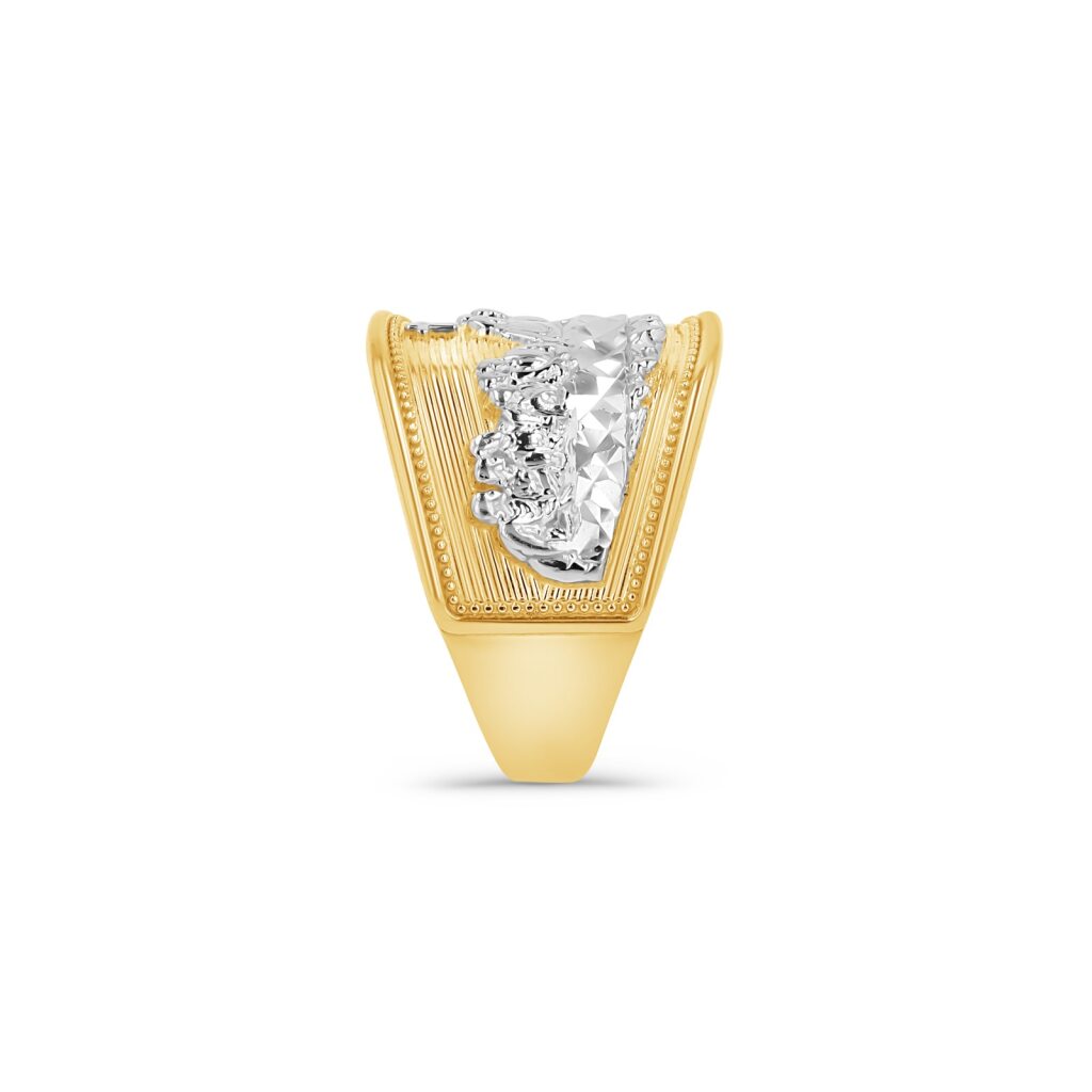 14K Two-Tone Gold Last Supper Ring