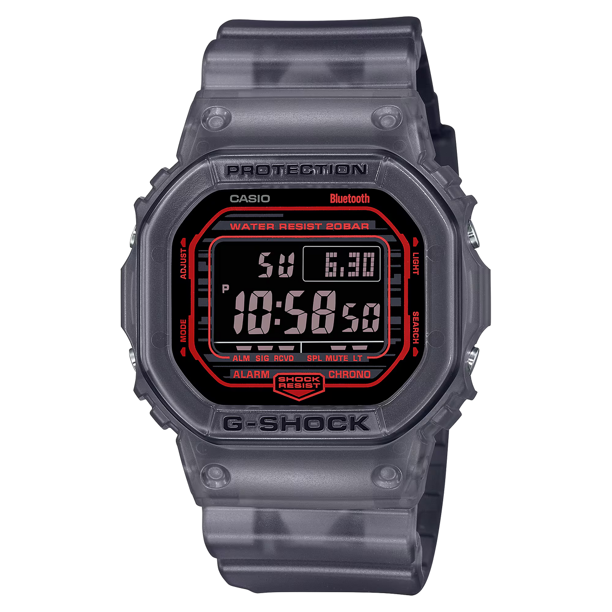G-Shock Virtual World Ble en negro transparente y rojo - EDICIÓN LIMITADA