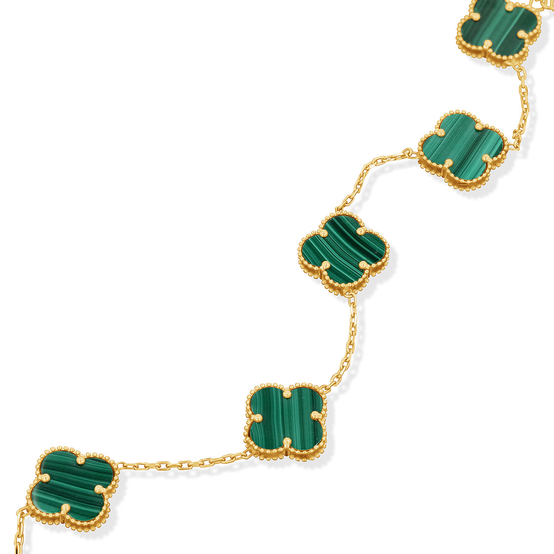 14K Gold Clover Bracelet