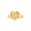 10K Gold Small Nugget Heart Ring