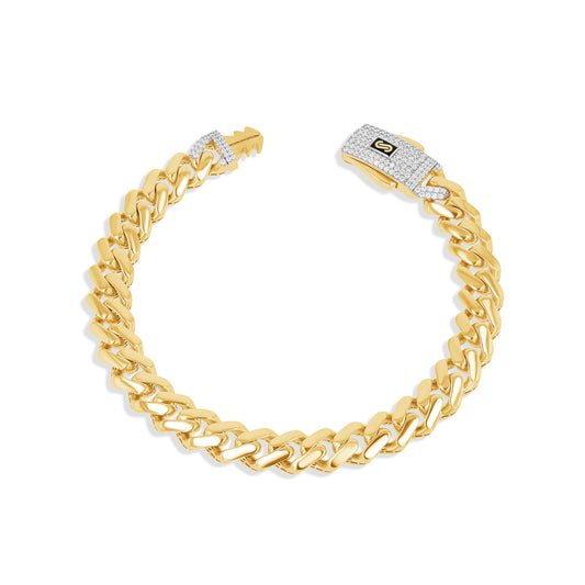 10K Gold Polished Monaco Miami Cuban Bracelet