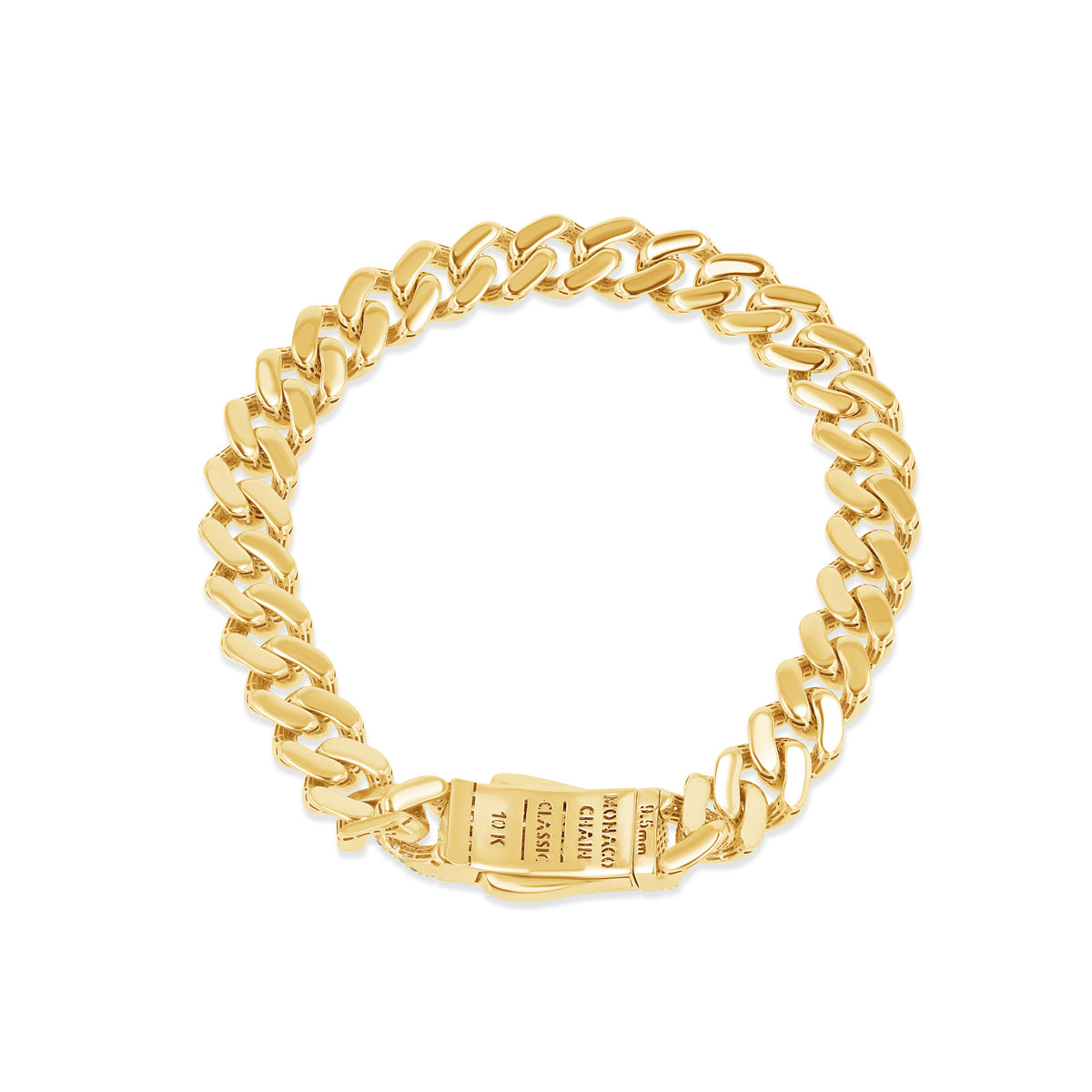 10K Gold Polished Monaco Miami Cuban Bracelet