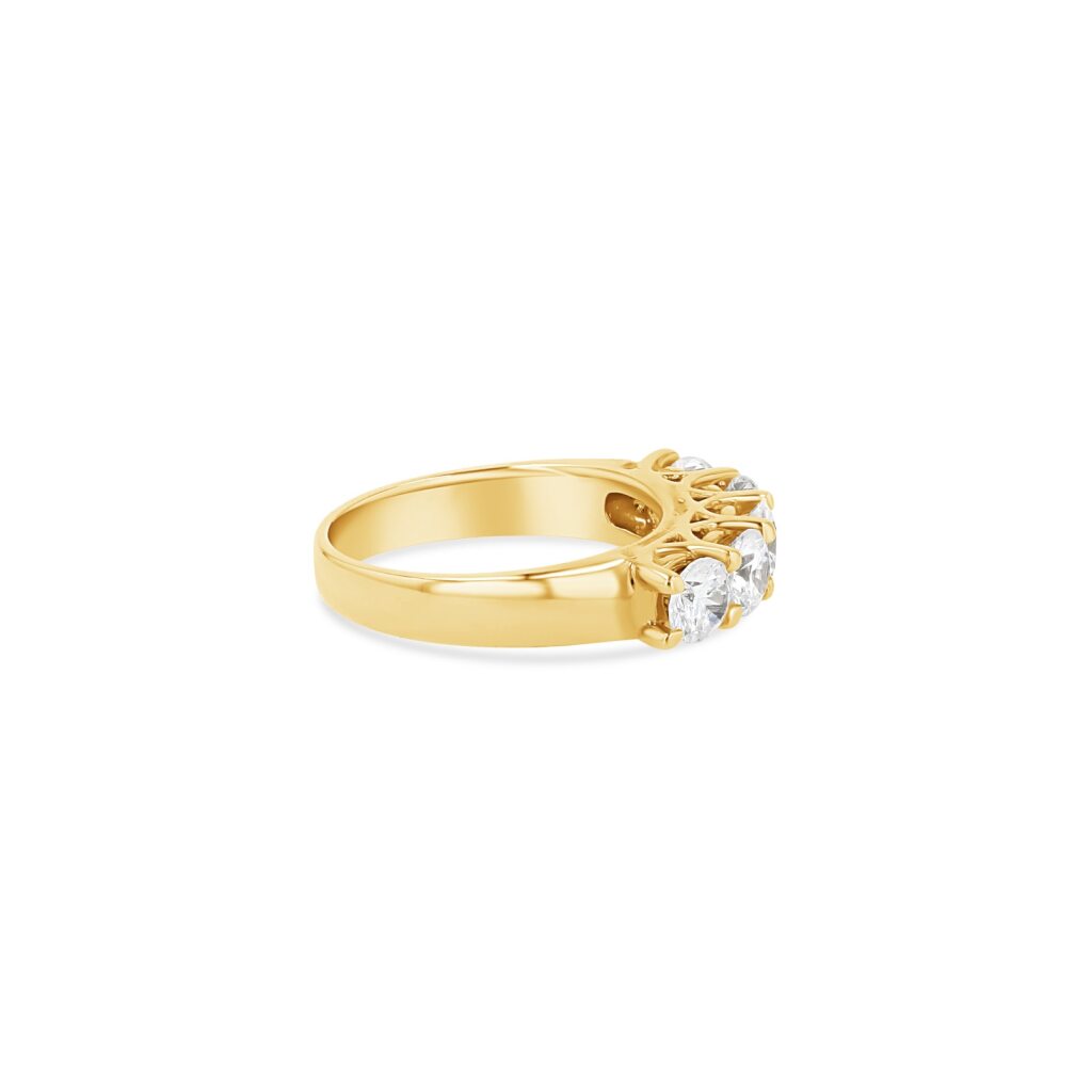 14K Gold Single Lane Cocktail Ring