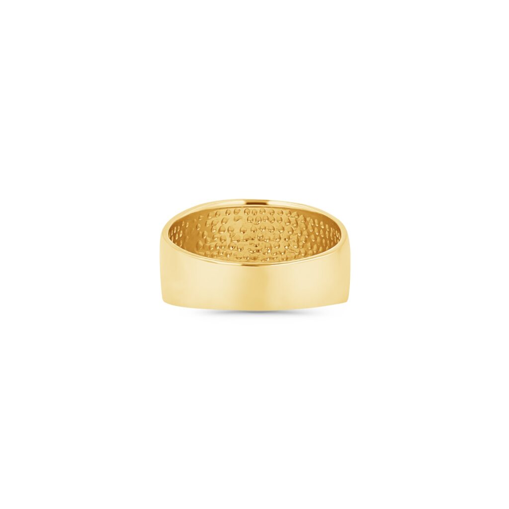 14K Gold Dome Polished Ring