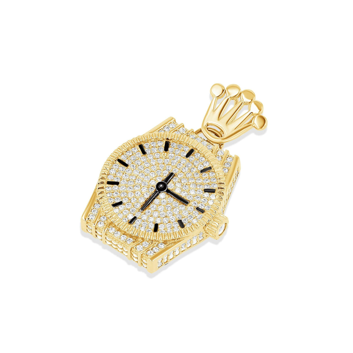14K Gold Large Presidential Time Pendant