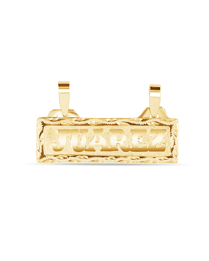 Gold Vaquero Name Plaque
