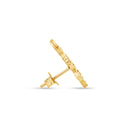 Full Gold Labubu Stud Earrings