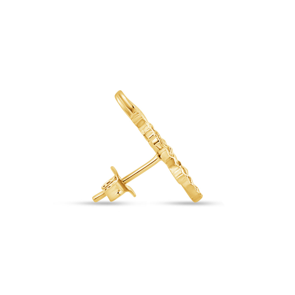 Gold Labubu Stud Earrings