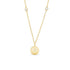 Butterfly Medallion Choker Necklace 4.6g.